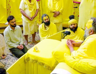 Virat Kohli’s team denies claims that he was paid ₹5 crore to visit Premanand Maharaj’s ashram in Vrindavan.
