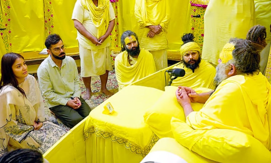 Virat Kohli’s team denies claims that he was paid ₹5 crore to visit Premanand Maharaj’s ashram in Vrindavan.